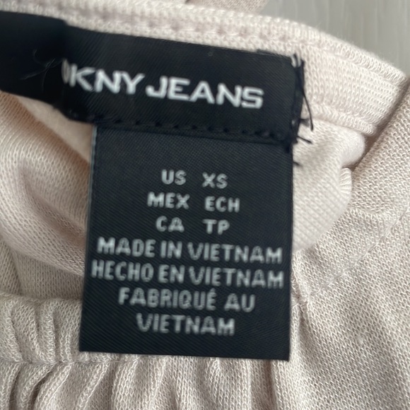 NWT - DKNY Long Dress with asymmetrical hem, cross cross back and no sleeves. - Picture 3 of 5